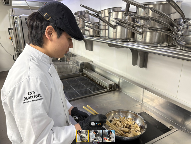 호텔조리제빵학과(3년제) 2022학번 이성민 5성호텔 취업(메리어트 이그제큐티브 아파트먼트 호텔)